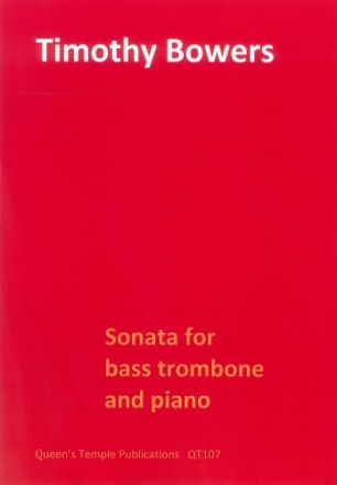 Sonata for bass trombone and piano Partitur und Stimme