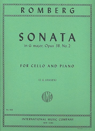 Sonata G major op.38,2 for cello and piano