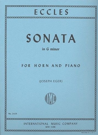 Sonata g minor for horn in f and piano