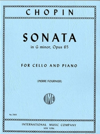 Sonata g minor op.65 for cello and piano