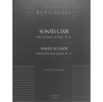 Sonata in G Major op.38 for flute and guitar score and flute part