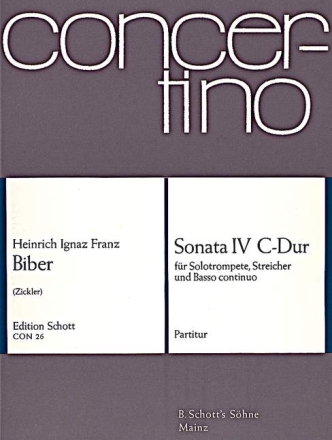 Sonata IV C-Dur f�r Solo-Trompete, Streicher und Basso continuo Err:520