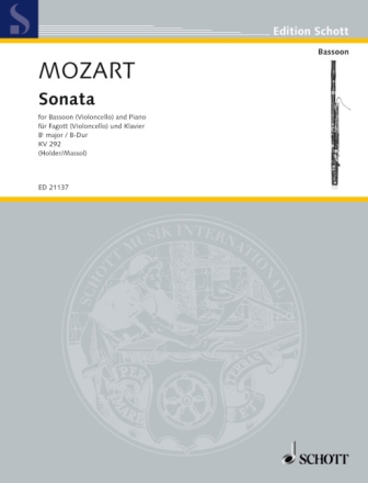 Sonata KV 292 f�r Fagott (Violoncello) und Klavier
