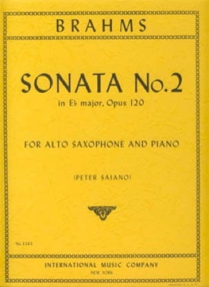 Sonata No.2 Eb major op.120 for alto sax