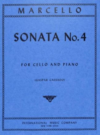 Sonata no.4 a minor Violoncello und Klavier Partitur und Stimmen