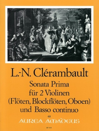 Sonata prima f�r 2 Violinen und Bc Partitur und Stimmen