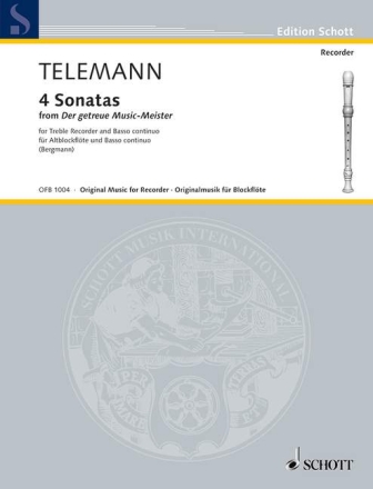Sonatas Nr.1-4 for treble recorder and Bc