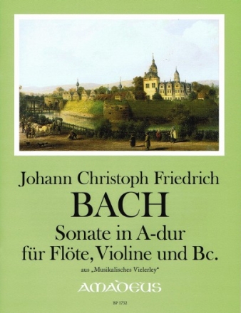 Sonate A-Dur f�r Fl�te, Violine und Bc Partitur und Stimmen