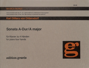 Sonate A-Dur f�r Klavier zu 4 H�nden