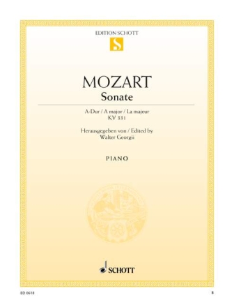 Sonate A-Dur KV331 f�r Klavier