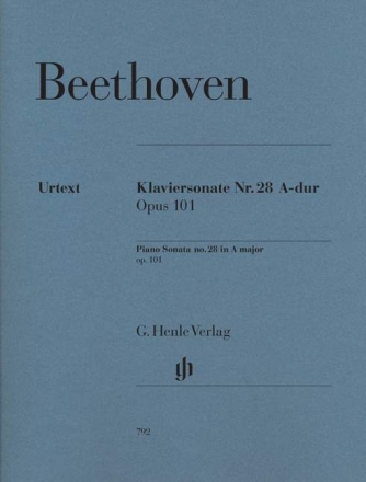 Sonate A-Dur Nr.28 op.101 f�r Klavier