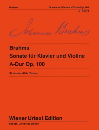 Sonate A-Dur op.100 f�r Violine und Klavier