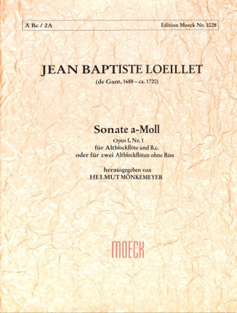 Sonate a-Moll f�r Altblockfl�te und Bc