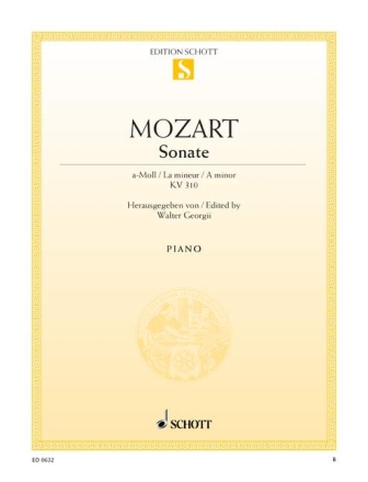 Sonate a-Moll KV 310 f�r Klavier