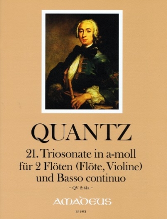 Sonate a-Moll Nr.21 QV2:41a f�r 2 Fl�ten (Fl�te, Violine) und Bc