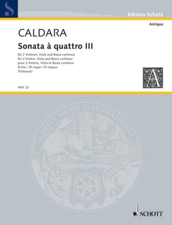 Sonate a quattro f�r 2 Violinen, Viola und Basso continuo