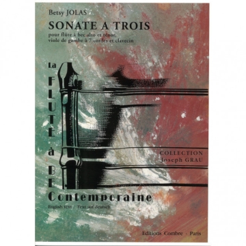 Sonate a trois pour flute a bec alto et tenor, viole de gambe a 7 cordes et clavecin, parties