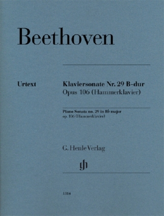 Sonate B-Dur Nr.29 op.106 f�r Klavier