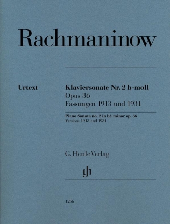 Sonate b-Moll Nr.2 op.36 (Fassungen 1913 und 1931) f�r Klavier