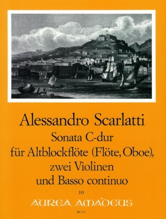 Sonate C-Dur f�r Altblockfl�te (Fl�te, Oboe), 2 Violinen und Bc
