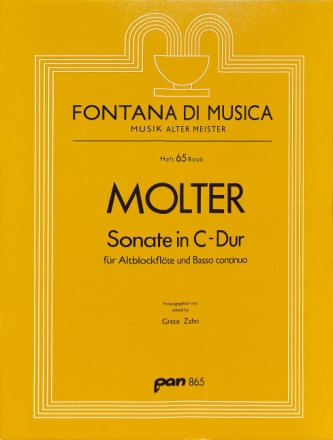 Sonate C-Dur f�r Altblockfl�te und Bc