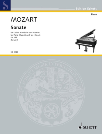 Sonate C-Dur KV 19d f�r Cembalo oder Klavier 4-h�ndig
