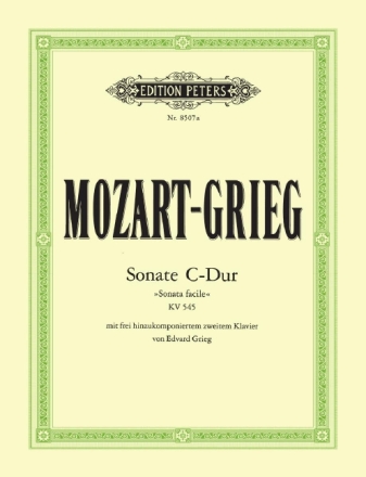Sonate C-Dur KV545 f�r 2 Klaviere mit frei hinzukomponiertem zweiten Klavier von Edvard Grieg