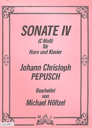 Sonate c-Moll Nr.4 f�r Horn und Klavier