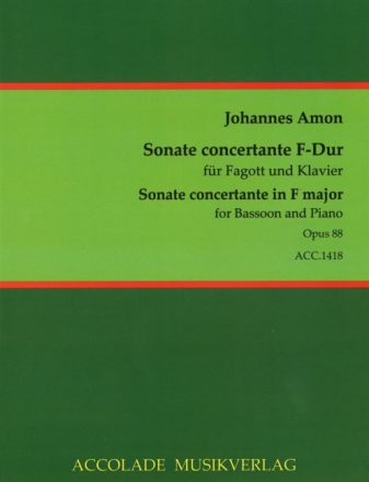 Sonate concertante F-Dur f�r Fagott und Klavier
