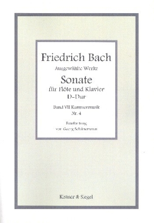 Sonate D-Dur f�r Fl�te und Bc