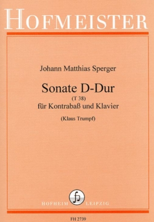 Sonate D-Dur f�r Kontraba� und Klavier