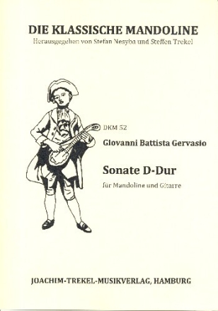 Sonate D-Dur f�r Mandoline und Gitarre Partitur und Stimmen