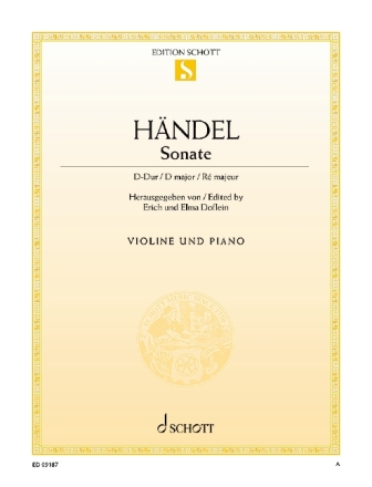 Sonate D-Dur f�r Violine und Klavier