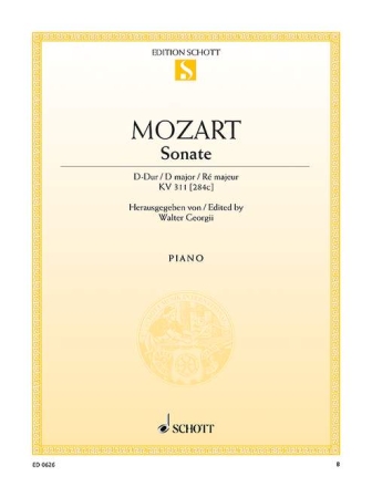 Sonate D-Dur KV 311 [284 c] f�r Klavier