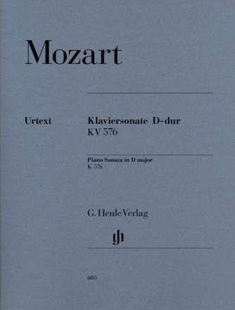 Sonate D-Dur KV 576 f�r Klavier