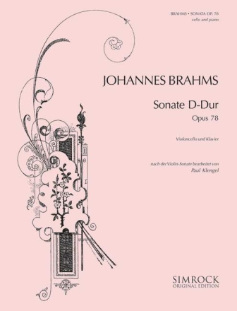 Sonate D-Dur op.78 f�r Violine und Klavier f�r Violoncello und Klavier