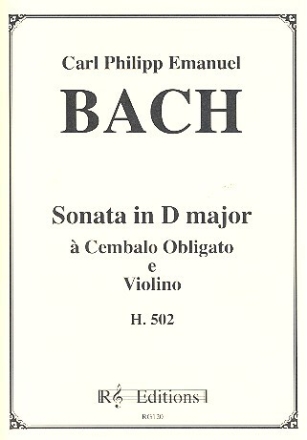 Sonate d-Moll H502 f�r Violine und Cembalo