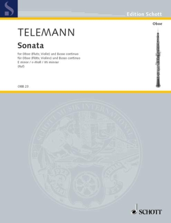 Sonate e-Moll f�r Oboe und Bc