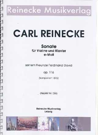 Sonate e-Moll op.116 f�r Violine und Klavier Reprint