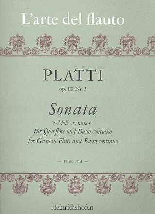 Sonate e-Moll op.3,3 f�r Fl�te und Klavier