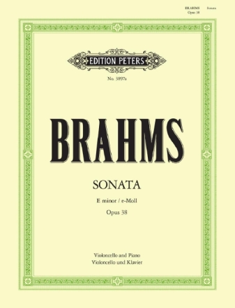 Sonate e-Moll op.38 f�r Violoncello und Klavier