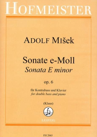 Sonate e-Moll op.6 f�r Kontraba� und Klavier