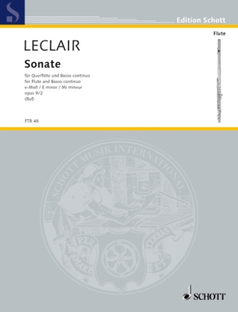 Sonate e-Moll op.9,2 f�r Fl�te und Bc
