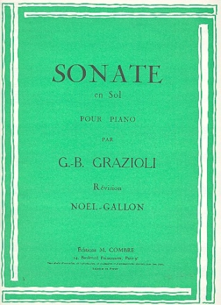 Sonate en sol pour piano