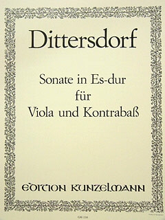 Sonate Es-Dur f�r Viola und Kontraba� Stimmen