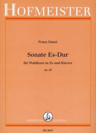 Sonate Es-Dur op.28 f�r Waldhorn in Es und Klavier
