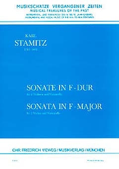 Sonate F-Dur f�r 2 Violinen und Violoncello Partitur und 3 Stimmen