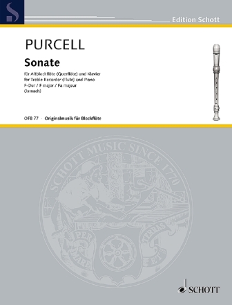 Sonate F-Dur f�r Alt-Blockfl�te (Fl�te) und Klavier