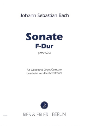Sonate F-Dur nach BWV525 f�r Oboe und Orgel (Cembalo)
