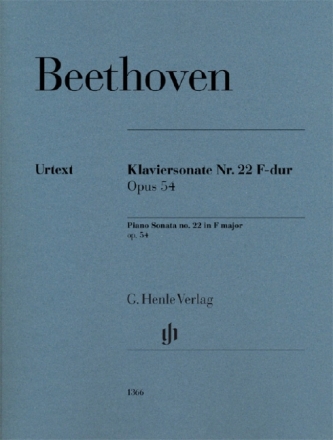 Sonate F-Dur Nr.22 op.54 f�r Klavier